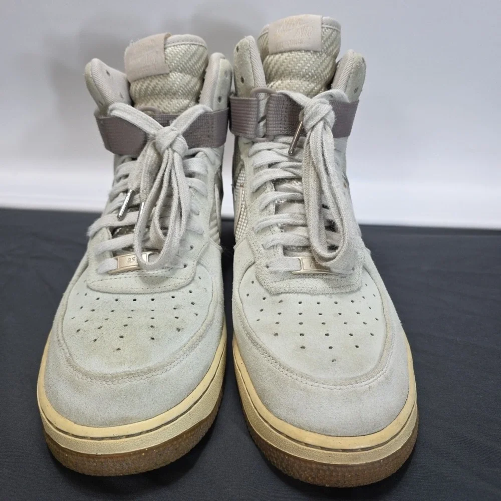 Nike Air Force 1 Hi Premium Light Bone‎ 654440 004 Men's US Size 12 2015